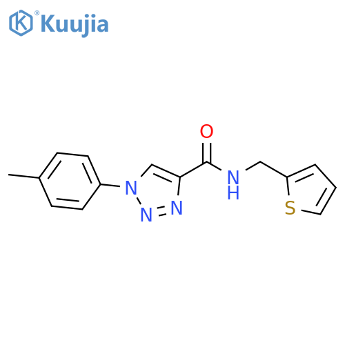 1-(4-methylphenyl)-N-[(thiophen-2-yl)methyl]-1H-1,2,3-triazole-4-carboxamide structure