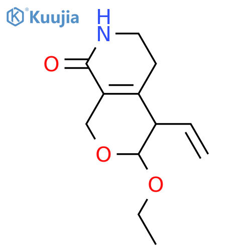 8H-Pyrano[3,4-c]pyridin-8-one,4-ethenyl-3-ethoxy-1,3,4,5,6,7-hexahydro- (9CI) structure