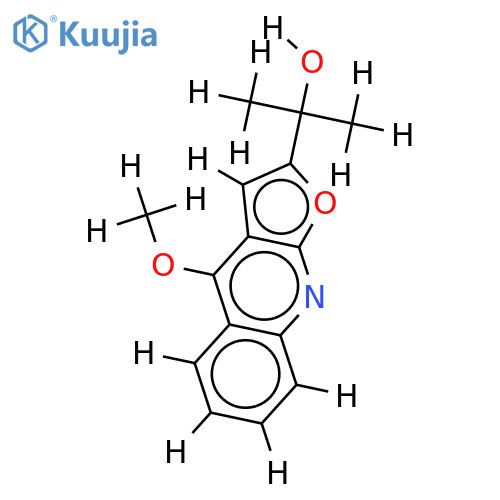 2-(1-Hydroxy-1-methylethyl)-4-methoxyfurochinolin structure