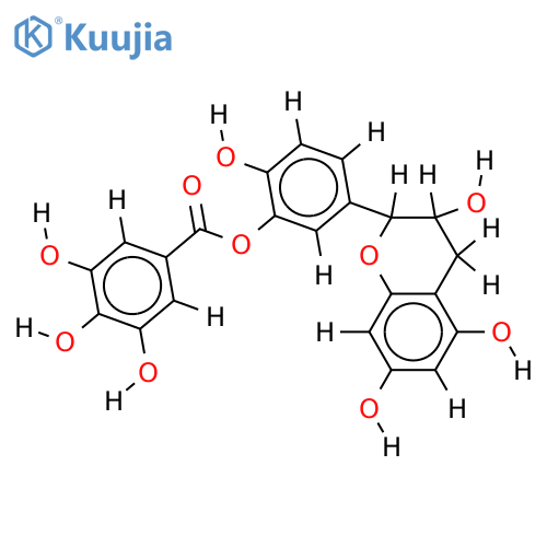 (+)-Catechin 3'-O-gallate structure