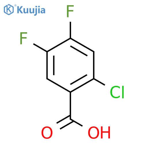 2-Chloro-4,5-difluorobenzoic acid structure