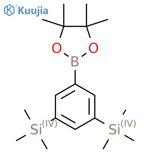 (5-(4,4,5,5-Tetramethyl-1,3,2-dioxaborolan-2-YL)-1,3-phenylene)bis(trimethylsilane) structure