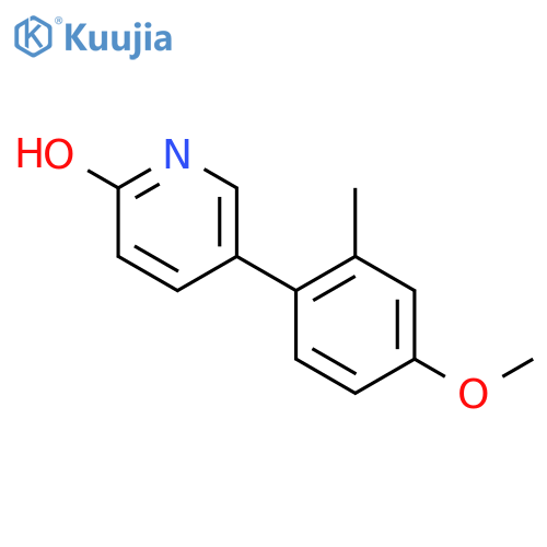 5-(4-methoxy-2-methylphenyl)-1H-pyridin-2-one structure