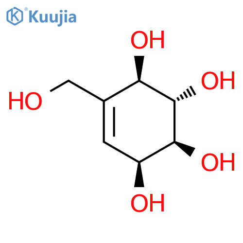 5-Cyclohexene-1,2,3,4-tetrol,5-(hydroxymethyl)-, (1S,2S,3S,4R)- structure