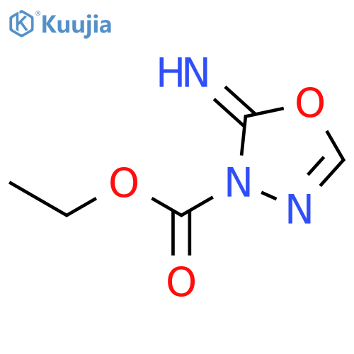 1,3,4-Oxadiazole-3(2H)-carboxylic acid, 2-imino-, ethyl ester structure
