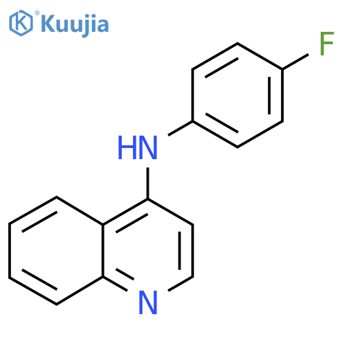 N-(4-Fluorophenyl)quinolin-4-amine structure