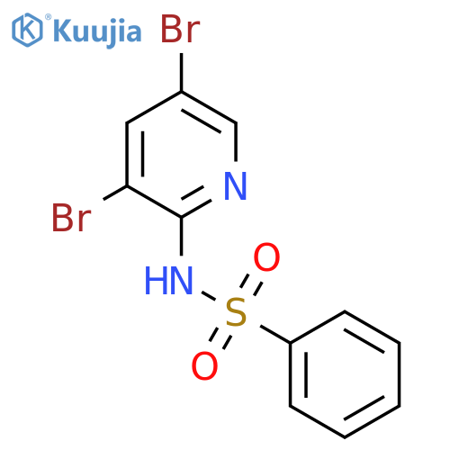 N-(3,5-Dibromopyridin-2-yl)benzenesulfonamide structure
