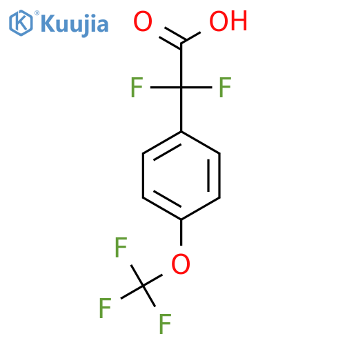 2,2-difluoro-2-4-(trifluoromethoxy)phenylacetic acid structure
