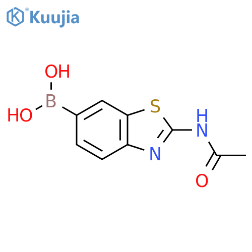 (2-acetamidobenzo[d]thiazol-6-yl)boronic acid structure