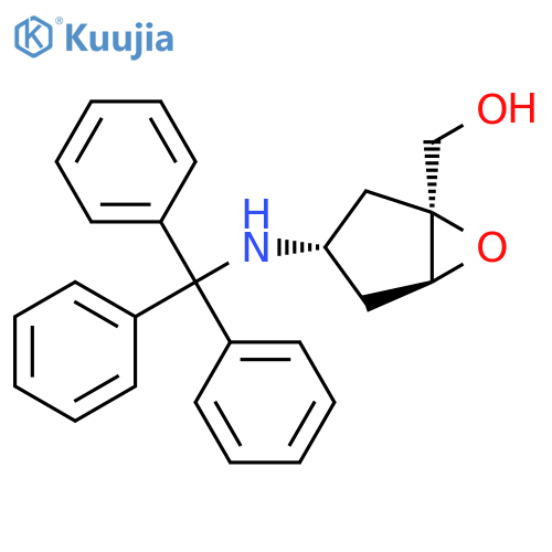[(1S,3S,5S)-3-(Tritylamino)-6-oxabicyclo[3.1.0]hexan-1-yl]methanol structure