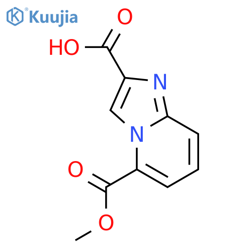 5-(methoxycarbonyl)imidazo1,2-apyridine-2-carboxylic acid structure