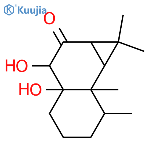 9,10-Dihydroxy-8-aristolanone; (9β,10β)-form structure