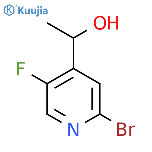 1-(2-Bromo-5-fluoropyridin-4-yl)ethan-1-ol structure