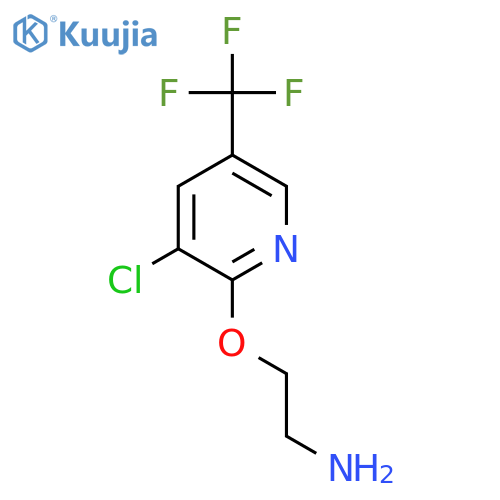 2-{[3-chloro-5-(trifluoromethyl)pyridin-2-yl]oxy}ethan-1-amine structure