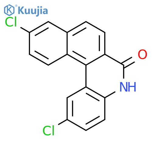 Benzo[k]phenanthridin-6(5H)-one, 2,10-dichloro- structure