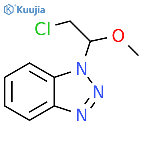 1-(2-Chloro-1-methoxyethyl)-1H-1,2,3-benzotriazole structure