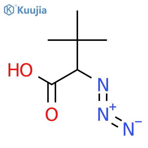 Butanoic acid, 2-azido-3,3-dimethyl-, (S)- structure