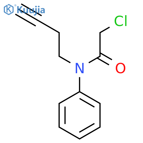 N-(But-3-yn-1-yl)-2-chloro-N-phenylacetamide structure