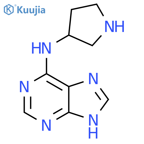 N-3-pyrrolidinyl-9H-Purin-6-amine structure