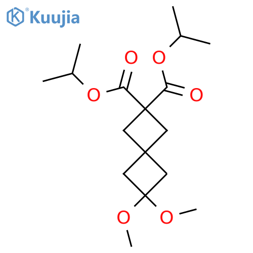 2,2-bis(propan-2-yl) 6,6-dimethoxyspiro[3.3]heptane-2,2-dicarboxylate structure