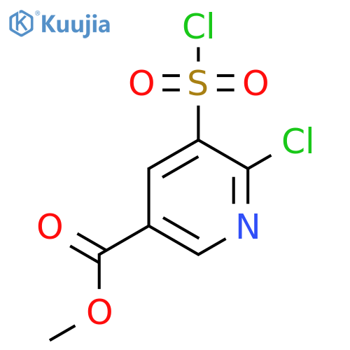 Methyl 6-chloro-5-(chlorosulfonyl)pyridine-3-carboxylate structure