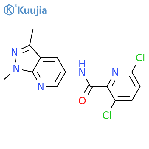3,6-Dichloro-N-(1,3-dimethyl-1H-pyrazolo[3,4-b]pyridin-5-yl)-2-pyridinecarboxamide structure