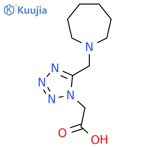 [5-(Azepan-1-ylmethyl)-1H-tetrazol-1-yl]acetic acid hydrochloride structure