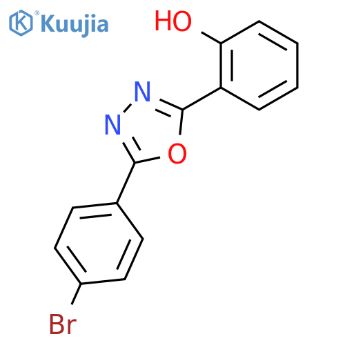 2-5-(4-Bromophenyl)-1,3,4-oxadiazol-2-ylphenol structure