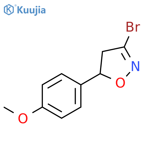 3-Bromo-5-(4-methoxyphenyl)-4,5-dihydroisoxazole structure
