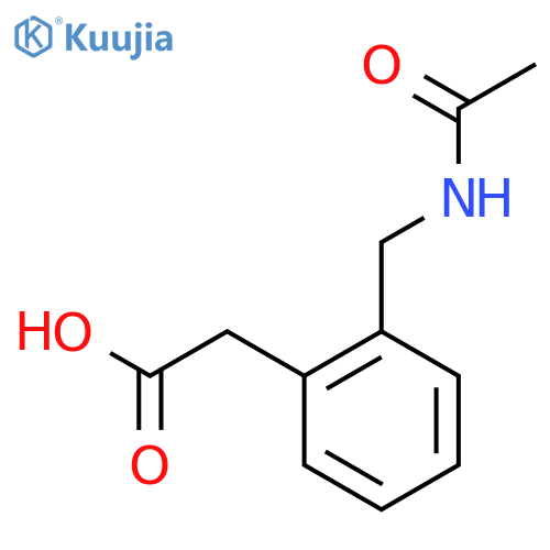[2-(acetylamino-methyl)-phenyl]-acetic acid structure