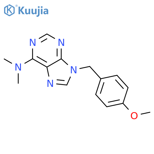9H-Purin-6-amine,9-[(4-methoxyphenyl)methyl]-N,N-dimethyl- structure