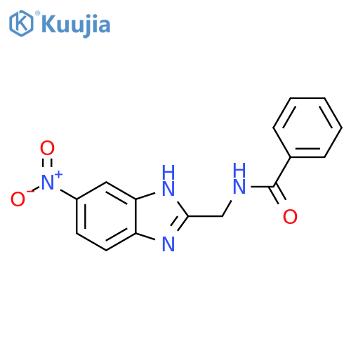 N-((5-Nitro-1H-benzimidazole-2-yl)methyl)benzamide structure