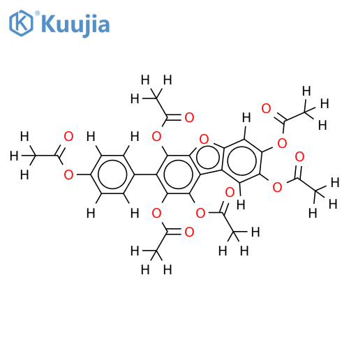 Cycloleucomelon-leucohexaacetat structure