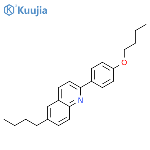 Quinoline, 2-(4-butoxyphenyl)-6-butyl- structure