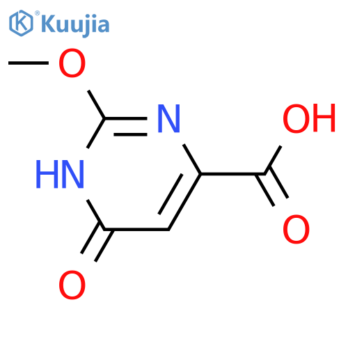 6-hydroxy-2-methoxypyrimidine-4-carboxylic acid structure