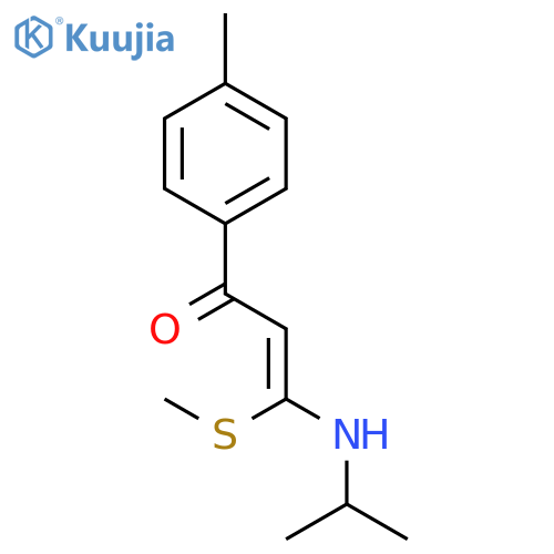 2-Propen-1-one, 3-[(1-methylethyl)amino]-1-(4-methylphenyl)-3-(methylthio)- structure
