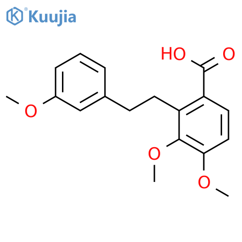 3,4-dimethoxy-2-[2-(3-methoxyphenyl)ethyl]benzoic acid structure