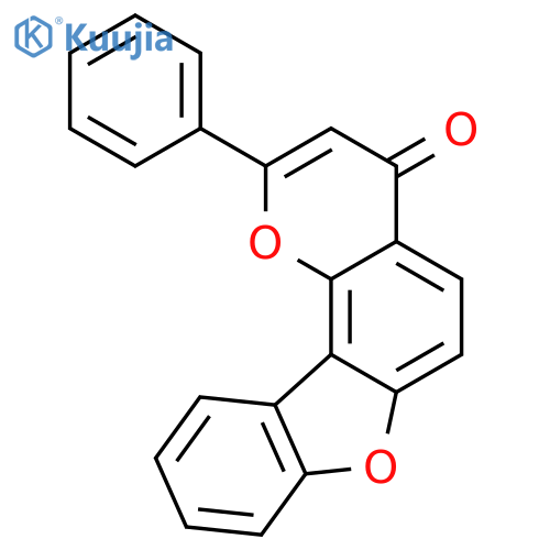 2-phenyl-[1]benzofuro[2,3-h]chromen-4-one structure