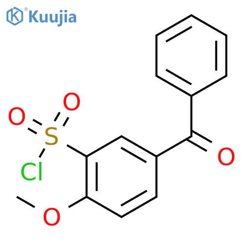 Benzenesulfonylchloride, 5-benzoyl-2-methoxy- structure