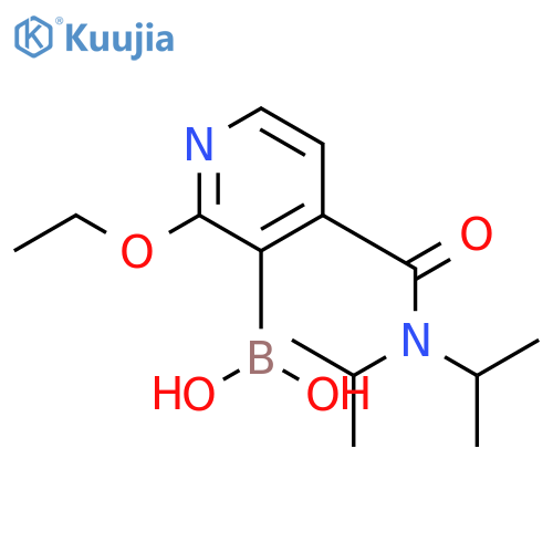 (4-(Diisopropylcarbamoyl)-2-ethoxypyridin-3-yl)boronic acid structure