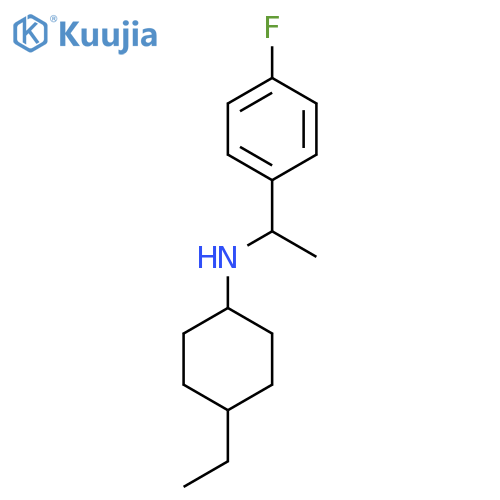 4-Ethyl-N-1-(4-fluorophenyl)ethylcyclohexan-1-amine structure