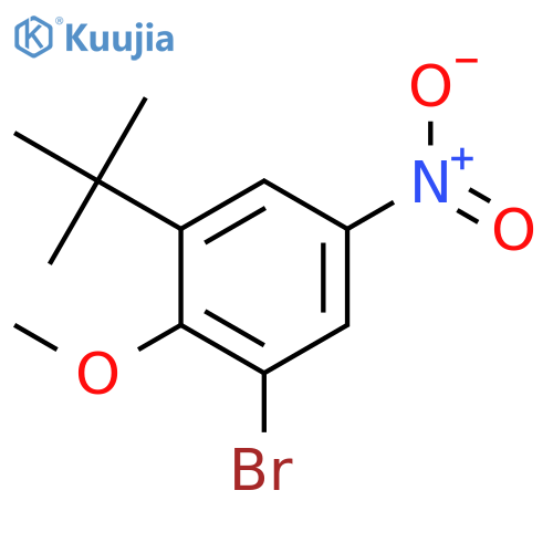 1-Bromo-3-(tert-butyl)-2-methoxy-5-nitrobenzene structure