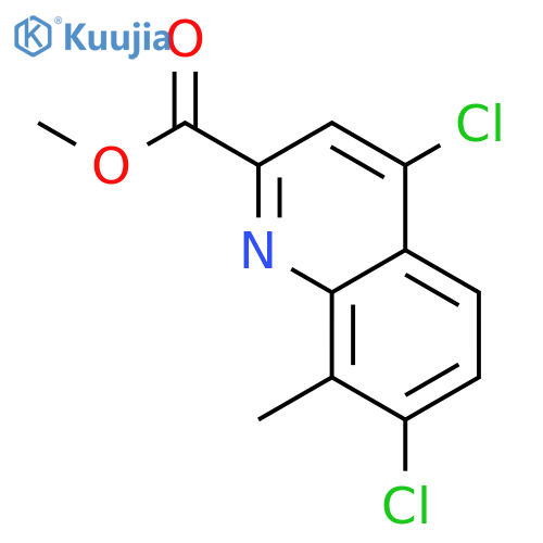 Methyl 4,7-dichloro-8-methylquinoline-2-carboxylate structure
