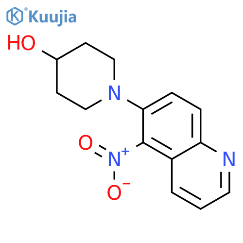 1-(5-Nitroquinolin-6-yl)piperidin-4-ol structure