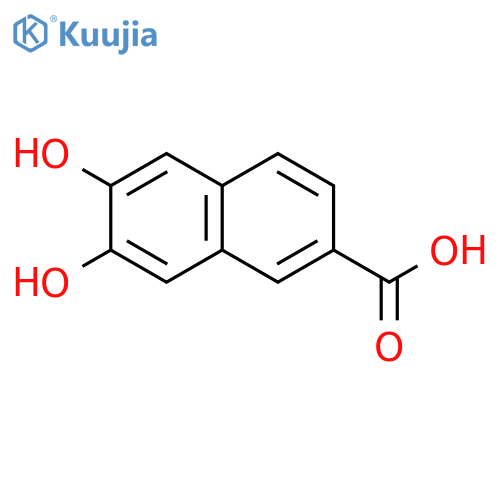 2-Naphthalenecarboxylicacid, 6,7-dihydroxy- structure