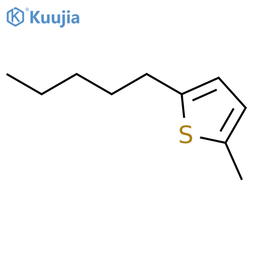 Thiophene, 2-methyl-5-pentyl- structure