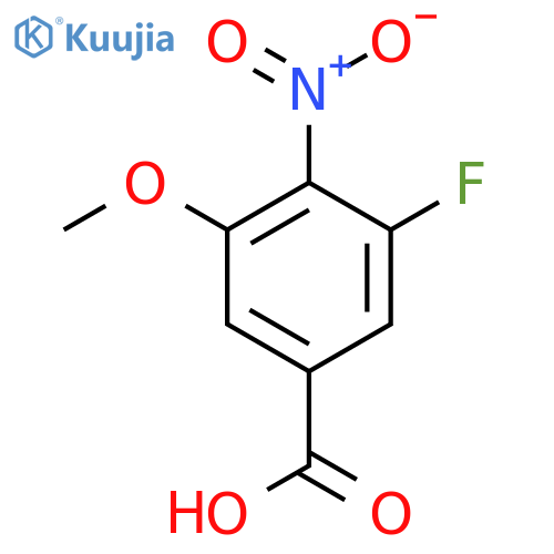 3-Fluoro-5-methoxy-4-nitrobenzoic acid structure