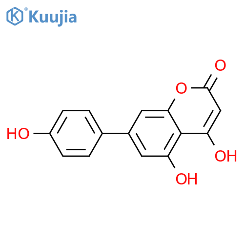 2H-1-Benzopyran-2-one,4,5-dihydroxy-7-(4-hydroxyphenyl)- structure