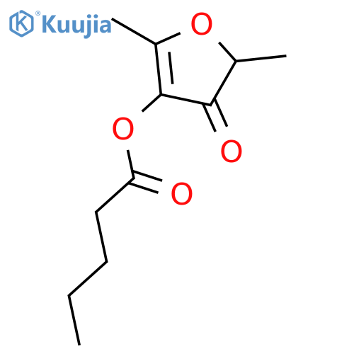 Pentanoic acid, 4,5-dihydro-2,5-dimethyl-4-oxo-3-furanyl ester structure