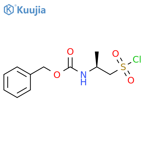 benzyl N-(2S)-1-(chlorosulfonyl)propan-2-ylcarbamate structure